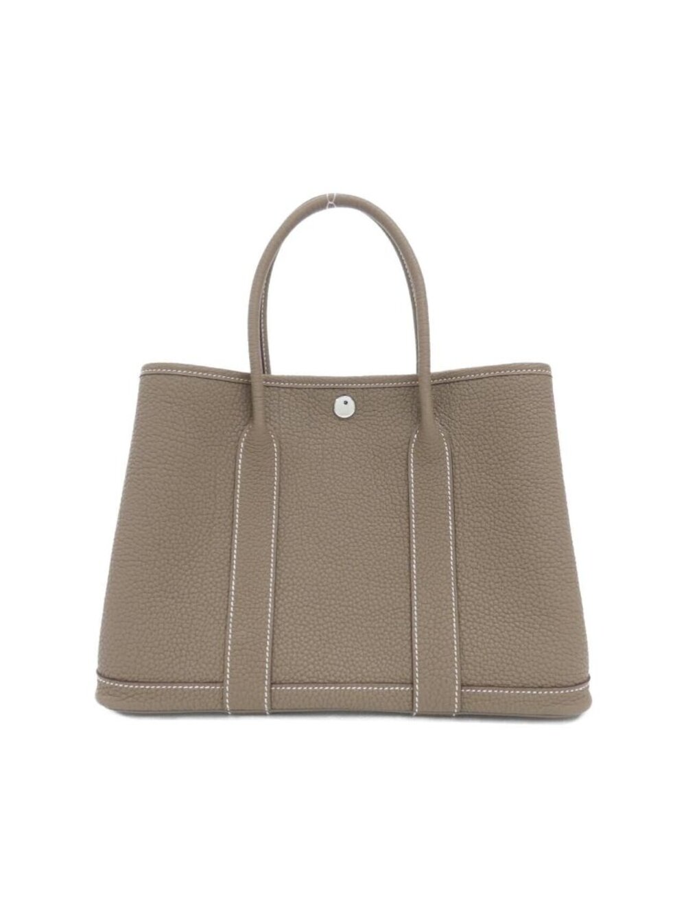 Hermes Garden Party 30 Tote Bag Gray, Silver